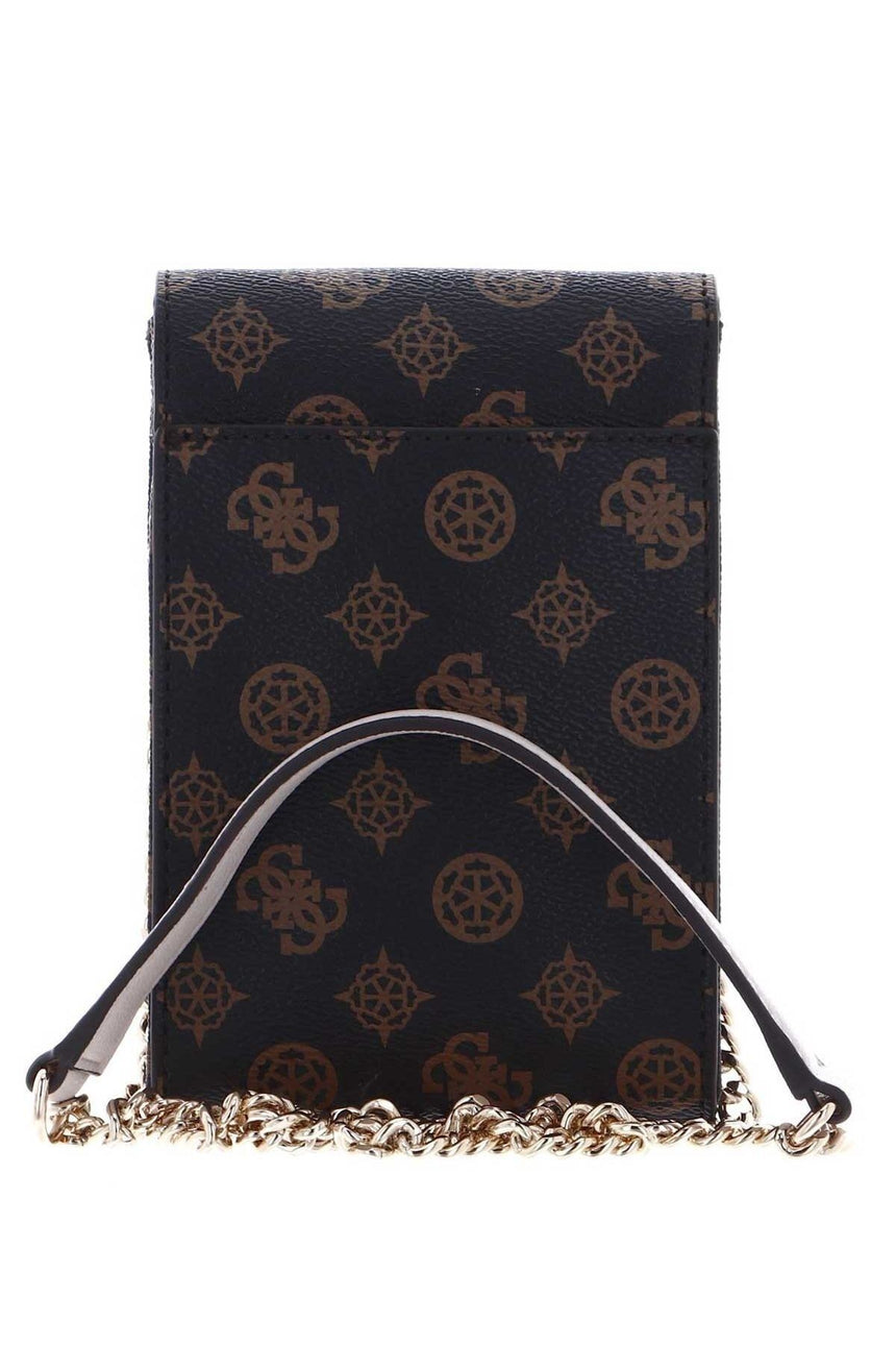 Guess Noelle Flap Mini Çapraz Askılı Kadın Çantası Brown Logo