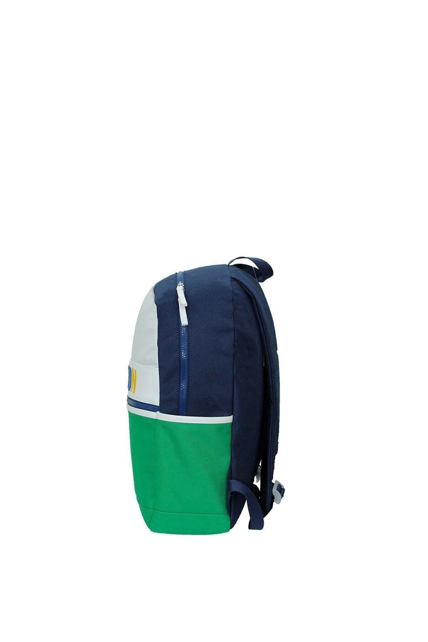 Benetton Ön Cepli Sırt Çantası Lacivert - Yeşil