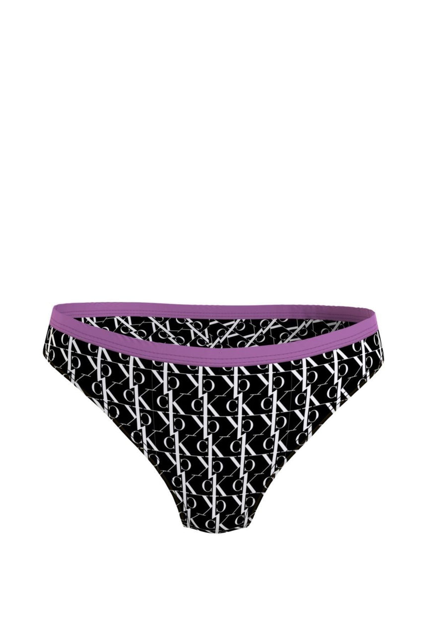 Calvin Klein Ck Monogram Baskılı Brazilian Kadın Bikini Altı