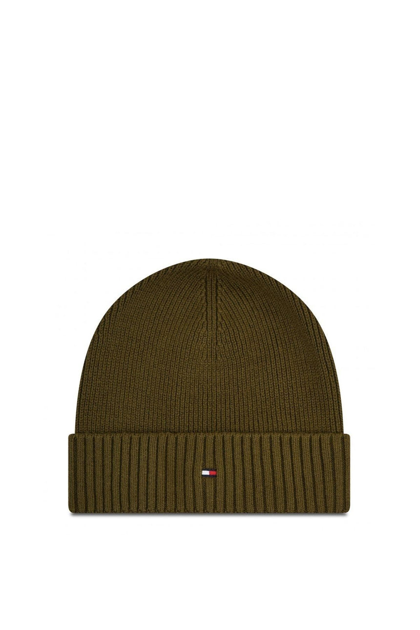 Tommy Hilfiger Pima Cotton Beanie Erkek Bere Brown