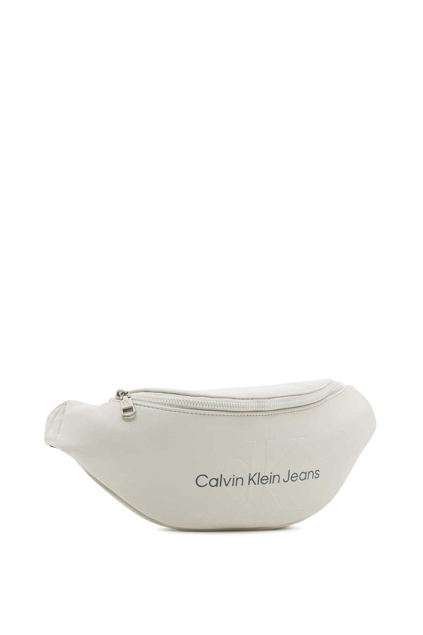 Calvin Klein Erkek Monogram Yumuşak Bel Çantası White