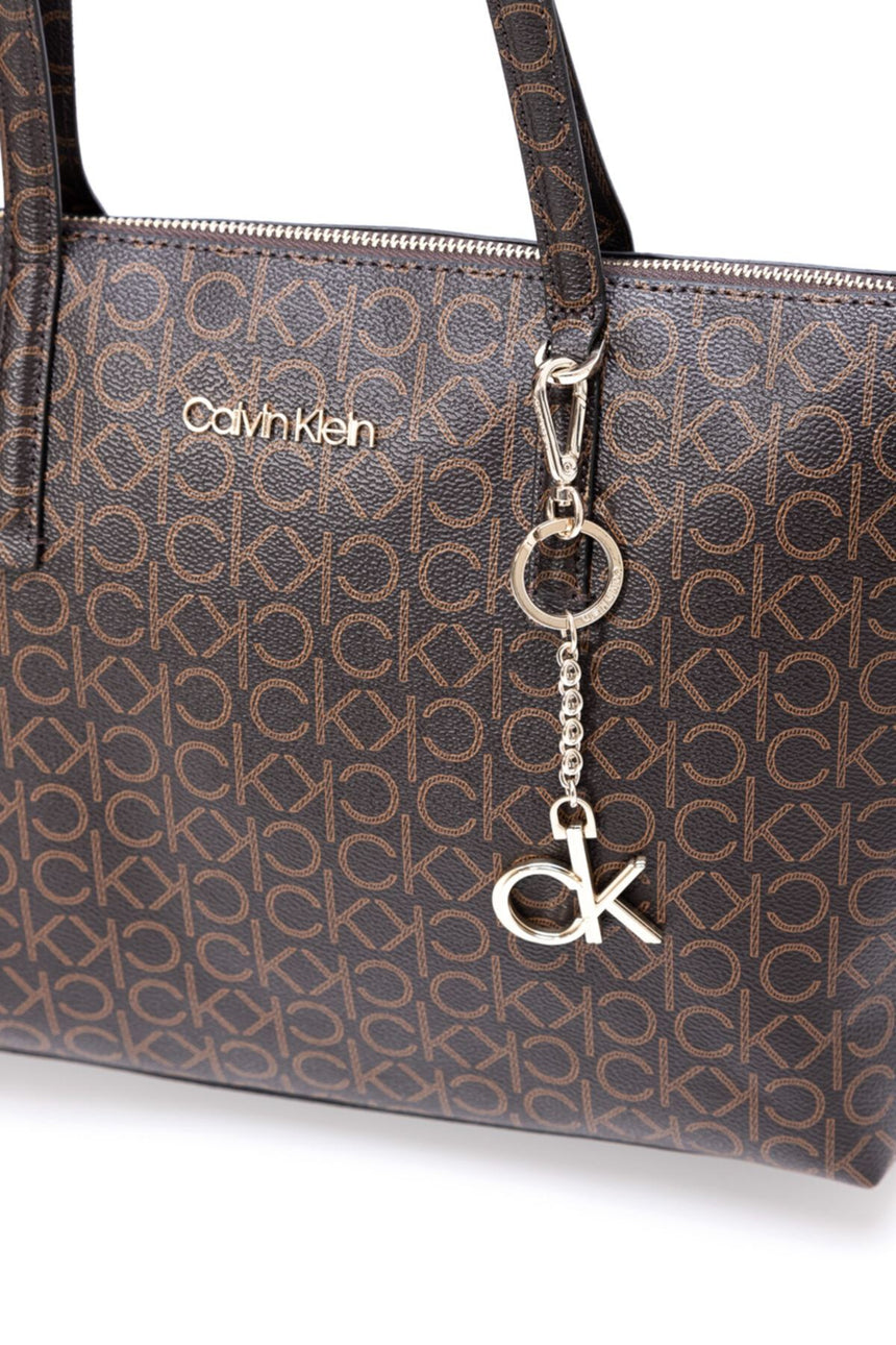 Calvin Klein Mono Cabas Kadın Omuz Çantası Brown Mono