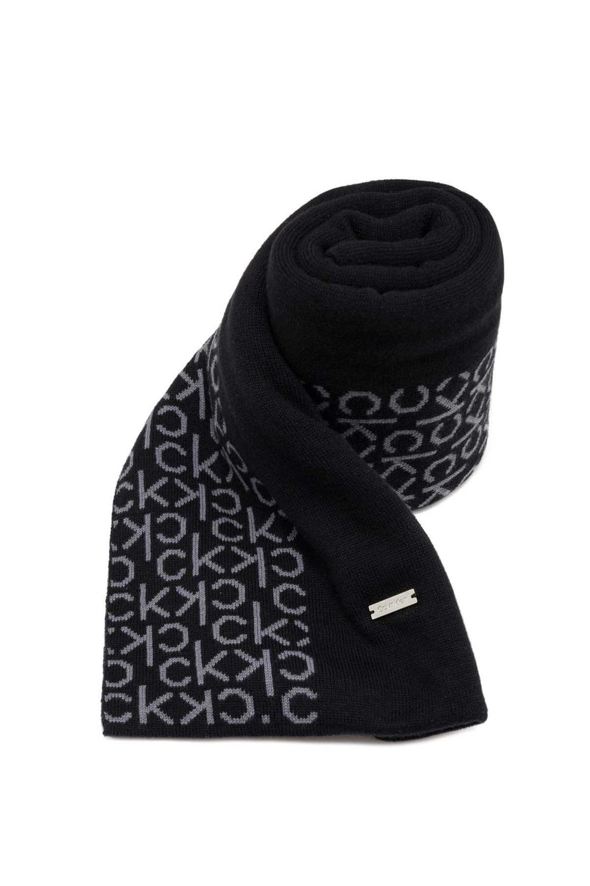 Calvin Klein Erkek Atkı Ve Bere Takımı Black