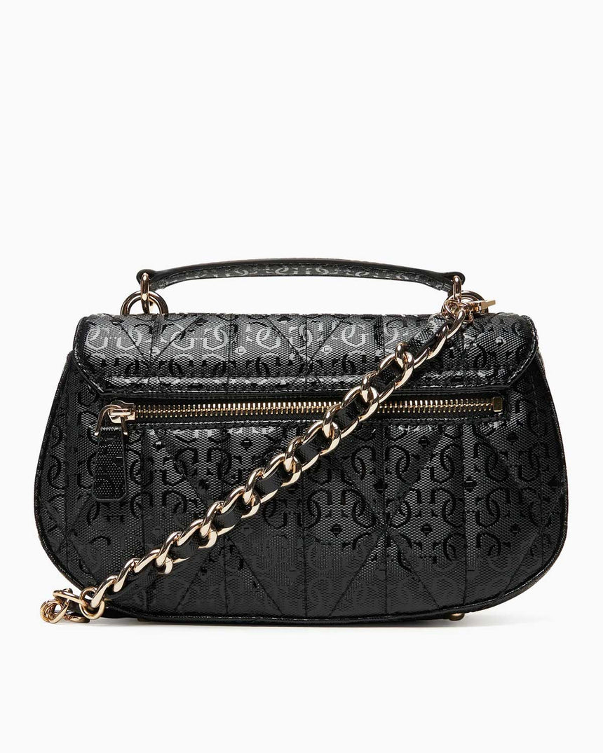 Guess Aldina 4G Logolu Kadın El Çantası Black