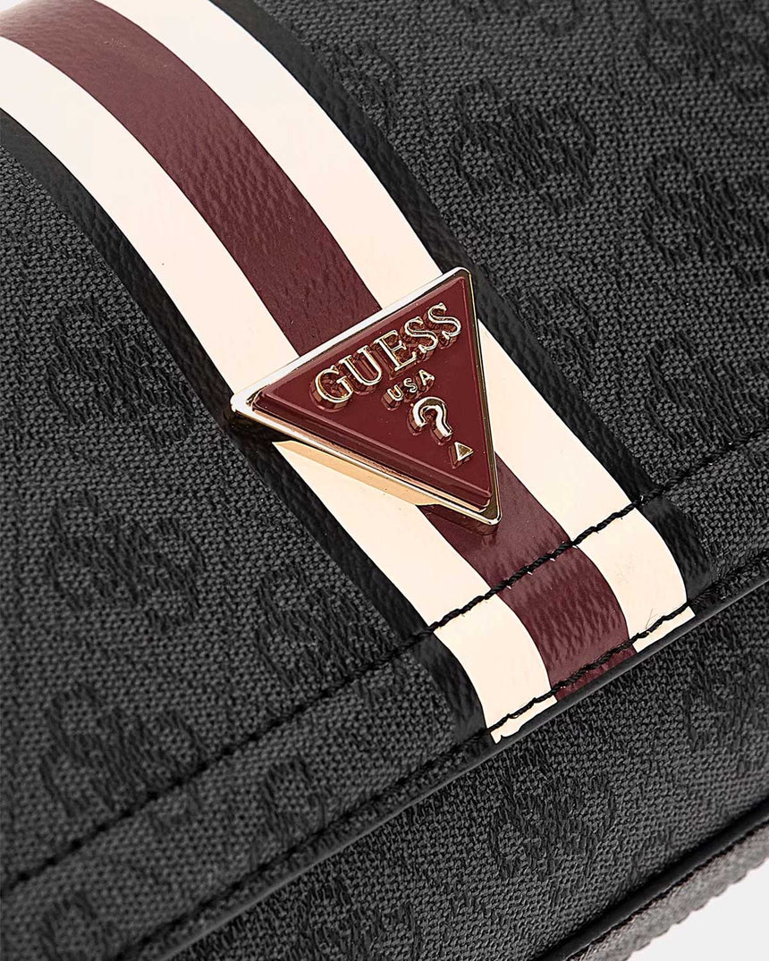 Guess Noelle Convertible Xbody Flap Omuz Çantası Coal Logo