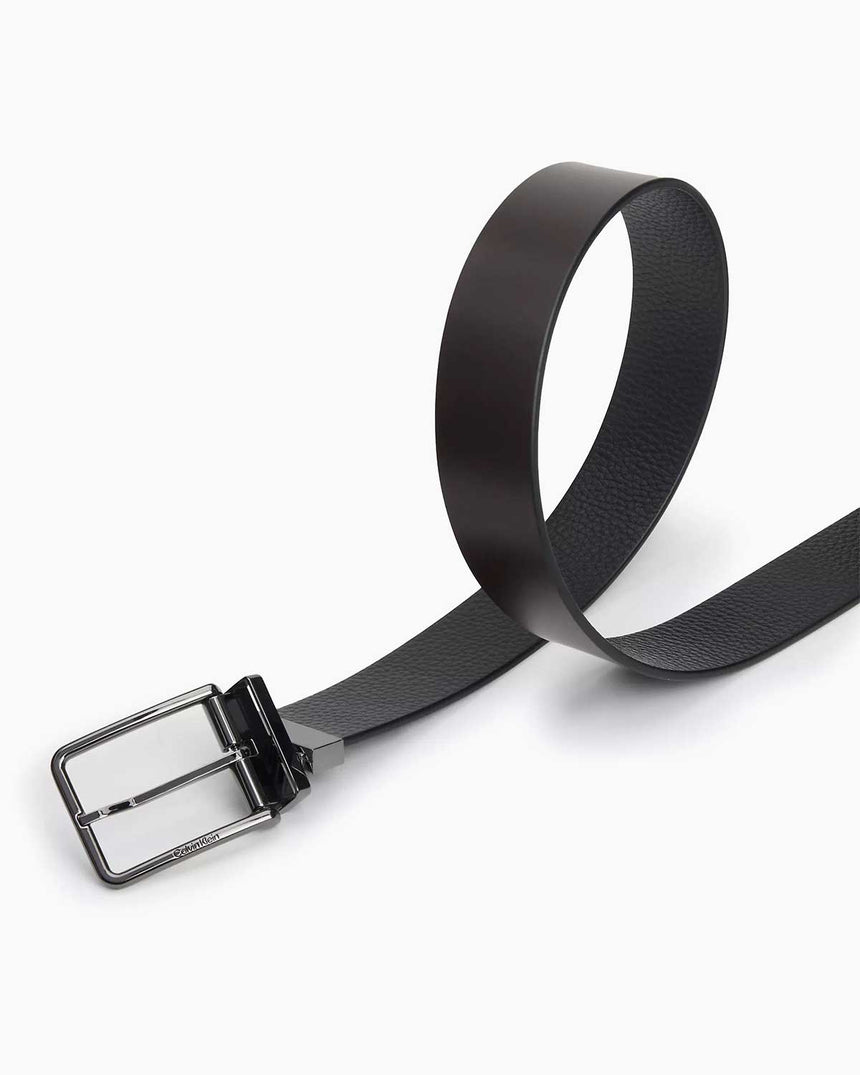 Calvin Klein Adj Rev Belt Kemer Ck Black Pebble/Dk Brown Pebble