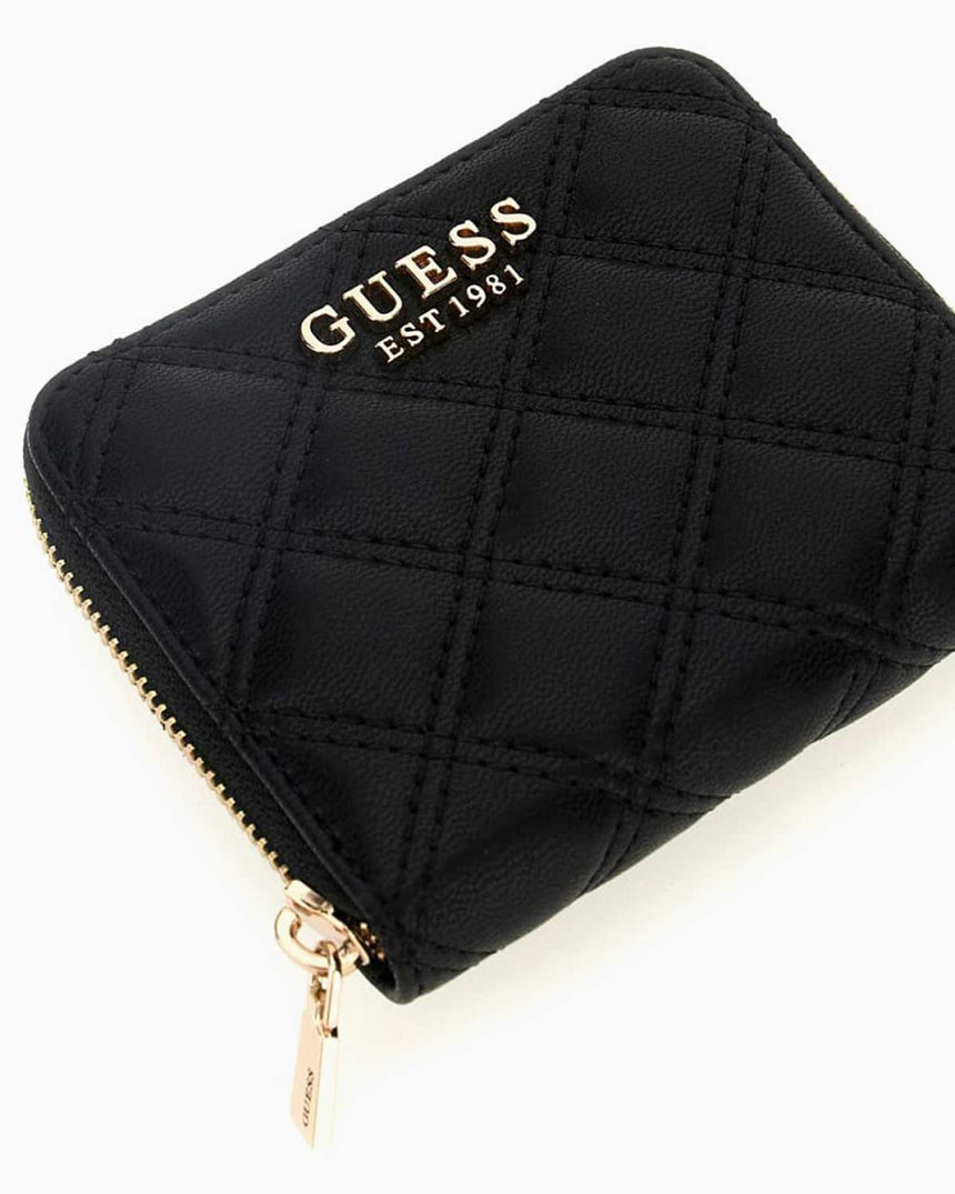 Guess Tamsin Giully II Küçük Boy Fermuarlı Kadın Cüzdan Black