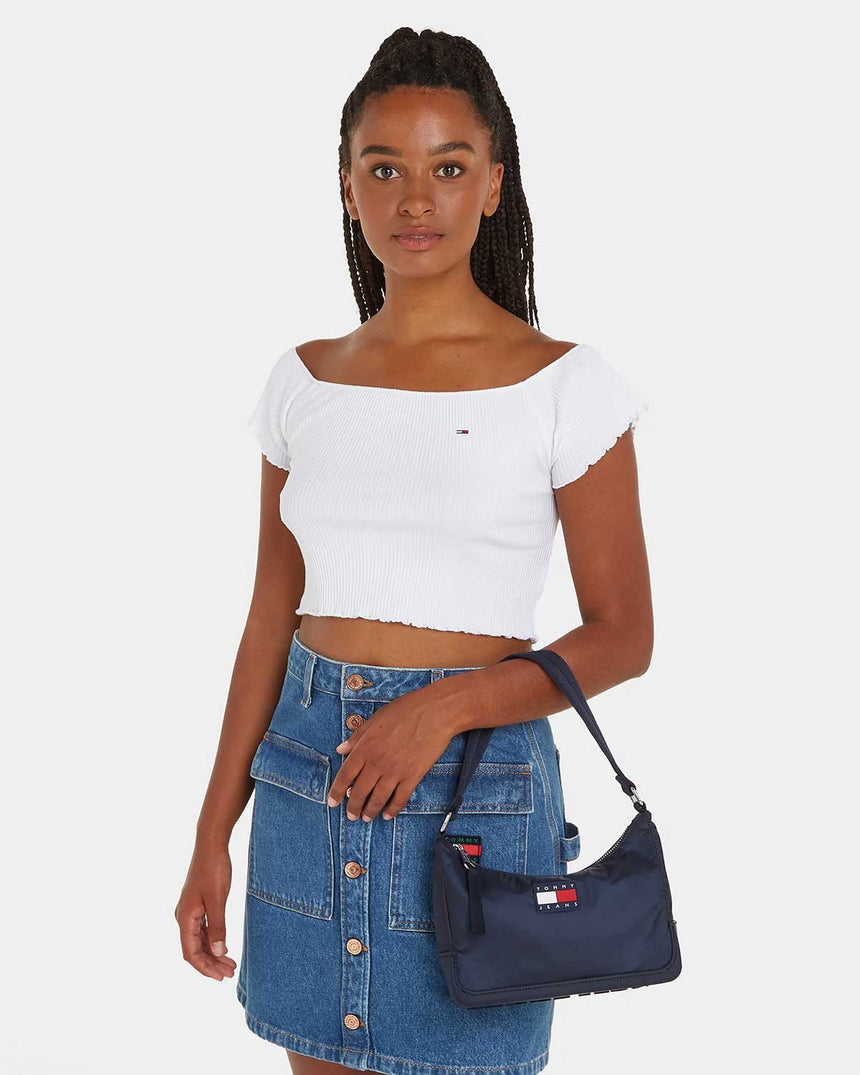 Tommy Hilfiger Uncıoverd Shoulder Bag Blue