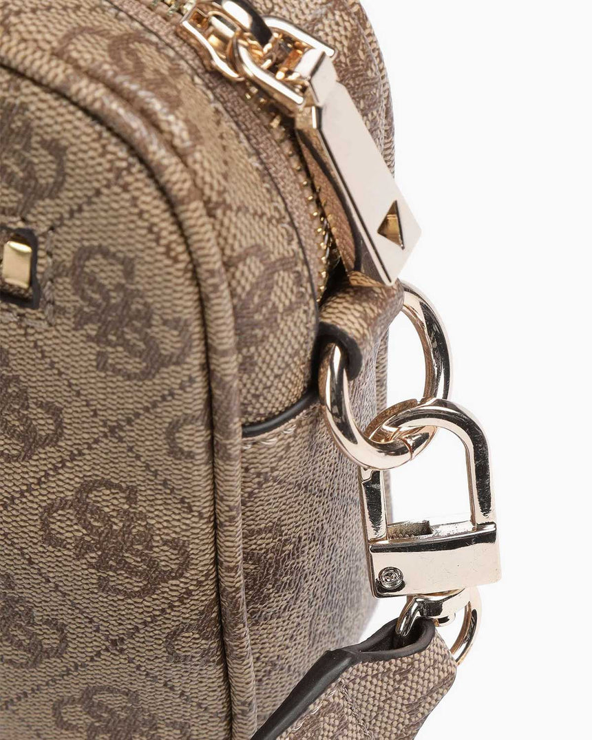 Guess Merıdıan Çapraz Askılı Kadın Çantası Latte Logo