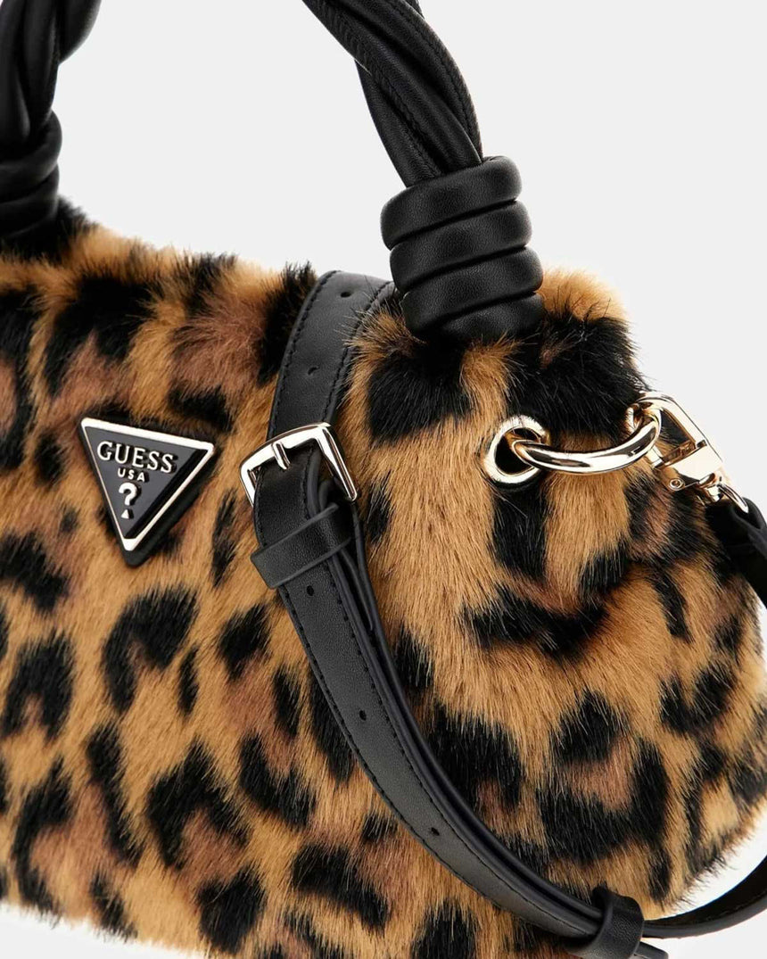 Guess Shaida Kadın Çapraz Askılı Çanta Leopard
