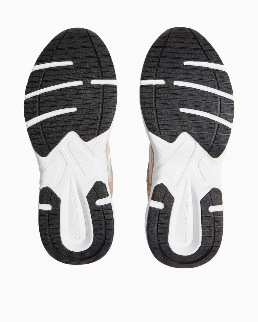 Calvin Klein Jeans Retro Tennis Logolu Sneaker Eggshell/Tuscany