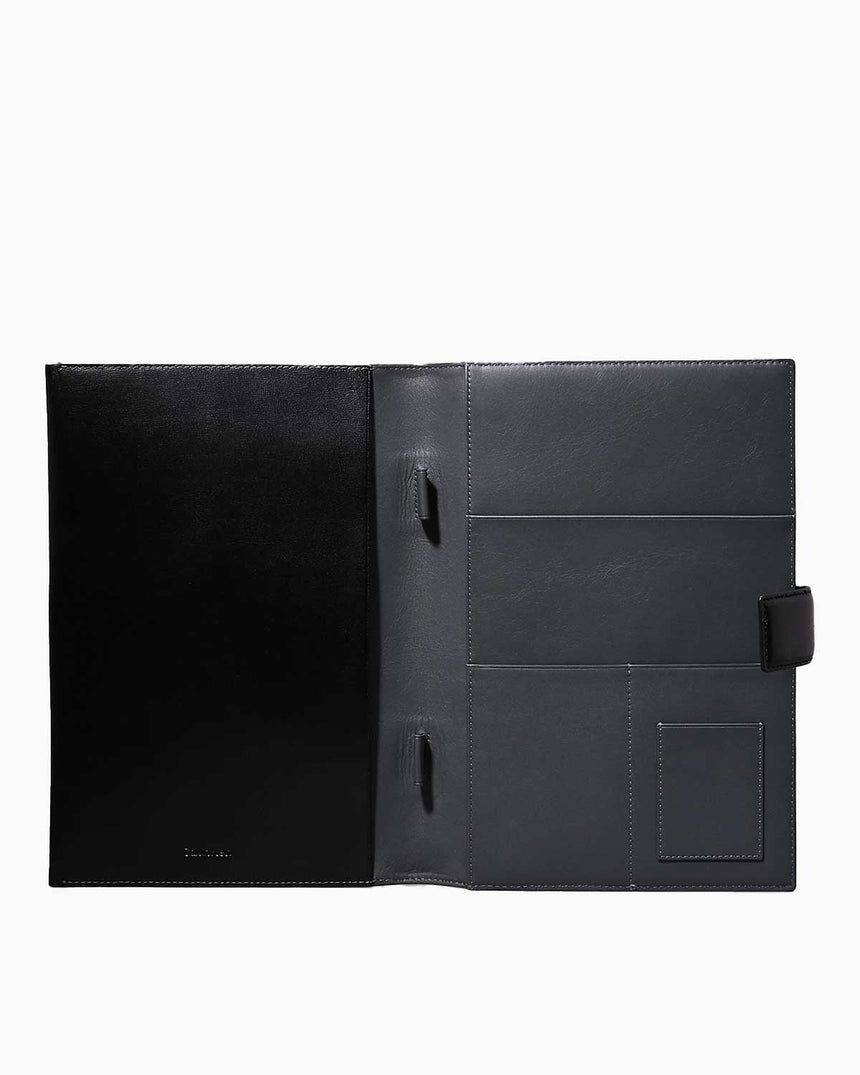 Calvin Klein Clean Essential Document El Çantası Ck Black Palmellato Leather