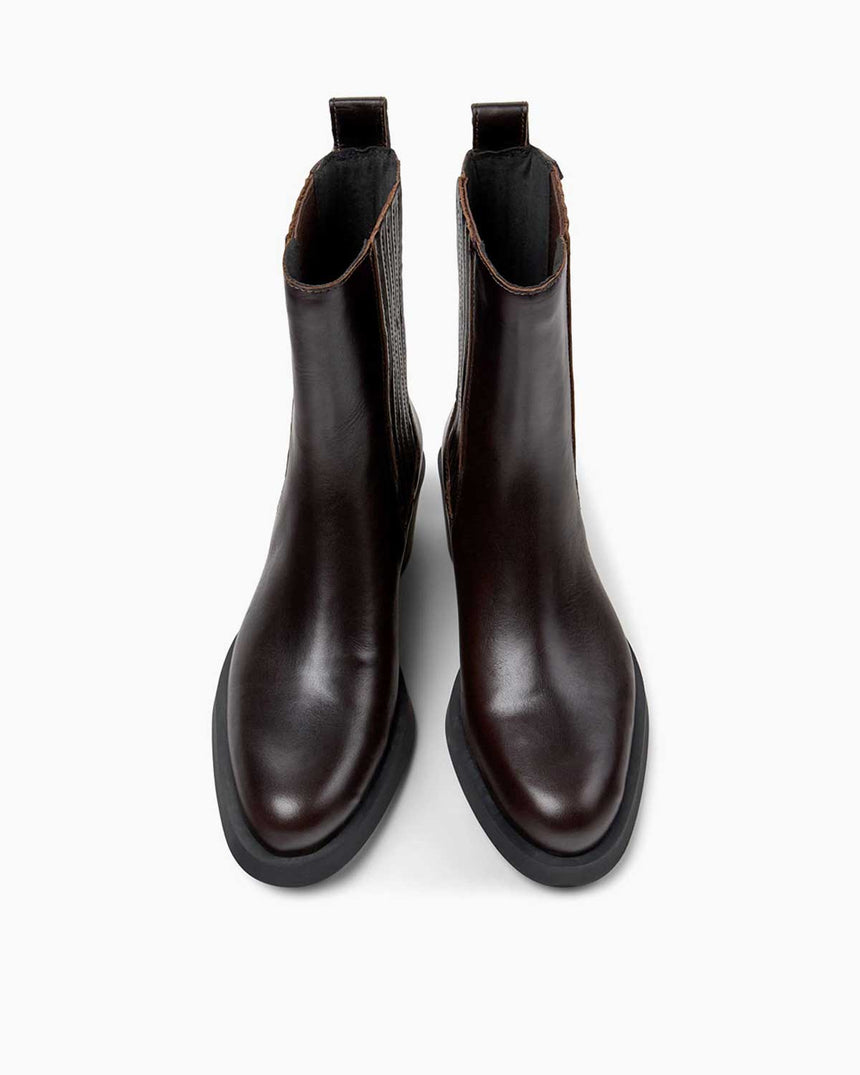 Camper Bonnie Chelsea Bootie Koyu Kahverengi