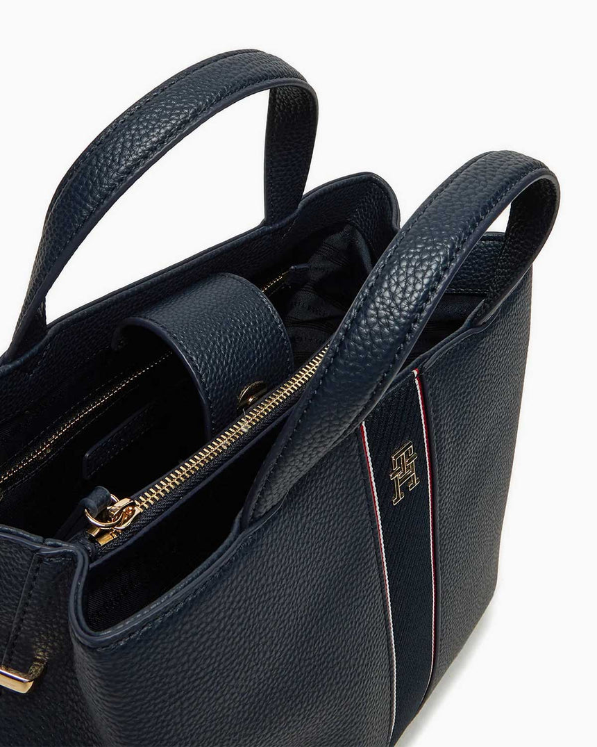 Tommy Hilfiger Legacy Satchel El Çantası Space Blue