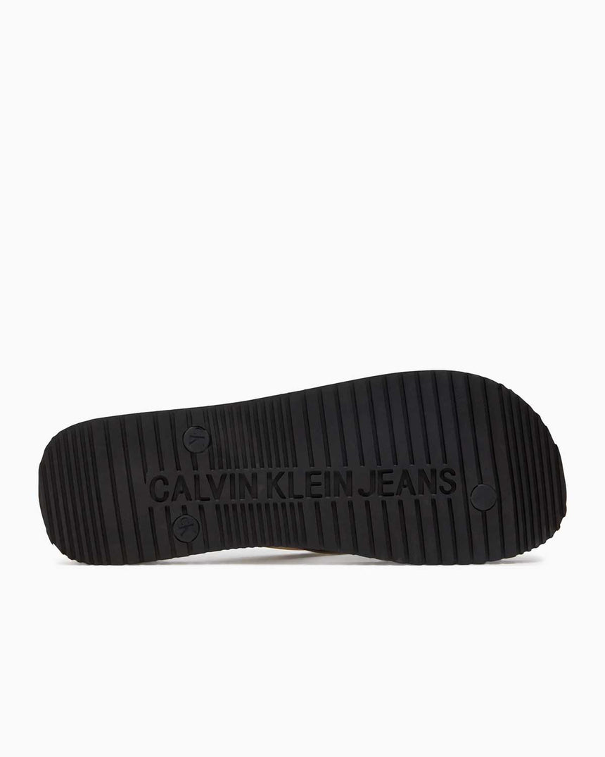 Calvin Klein Beach Sandal Monogram Flip Flops Parmak Arası Terlik Black