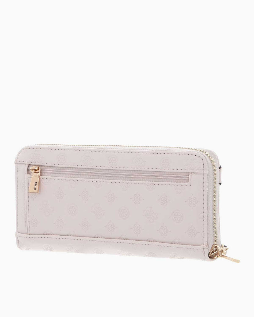 Guess Arlena Logo Zip Around Cüzdan Taupe Logo