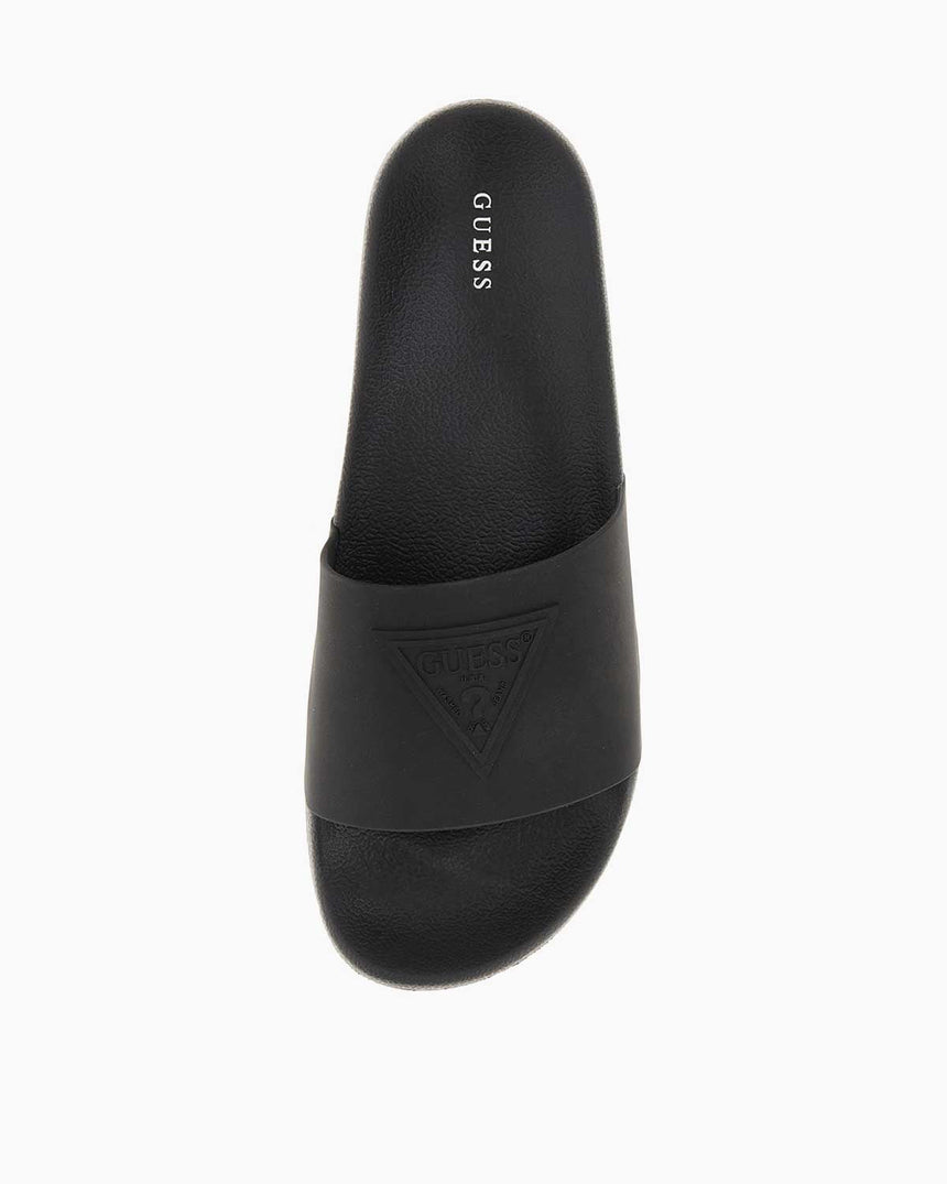 Guess Logo Plaj Terlik Black