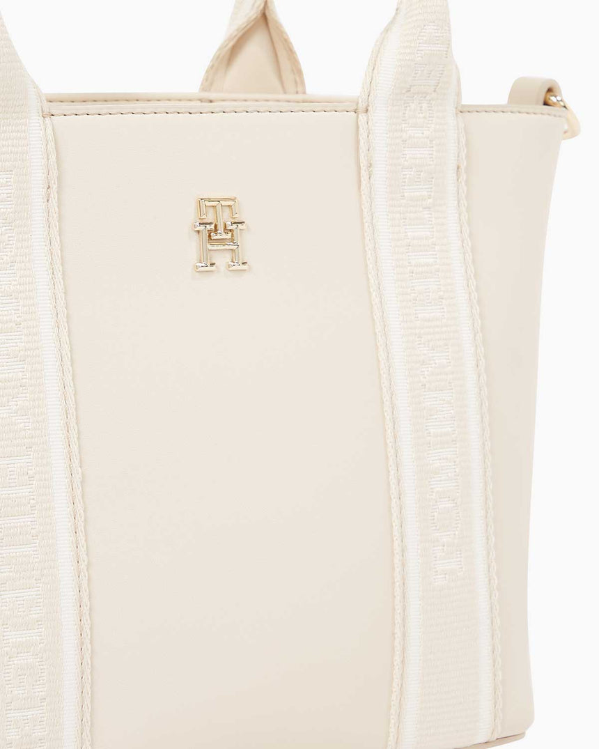 Tommy Hilfiger Logotape Mini Tote El Çantası Sugarcane