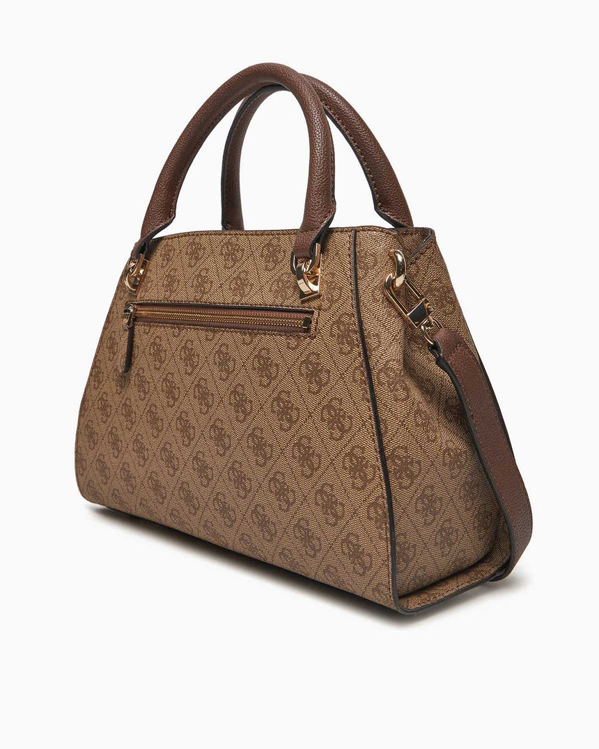 Guess Noelle Girlfriend Aksesuar Detaylı El Çantası Latte Logo / Brown