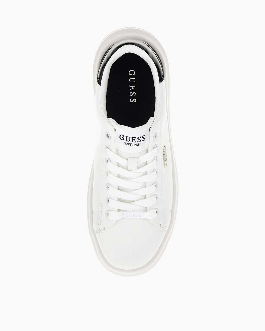 Guess Elbina10 Baskılı Kadın Deri Sneaker White Blue