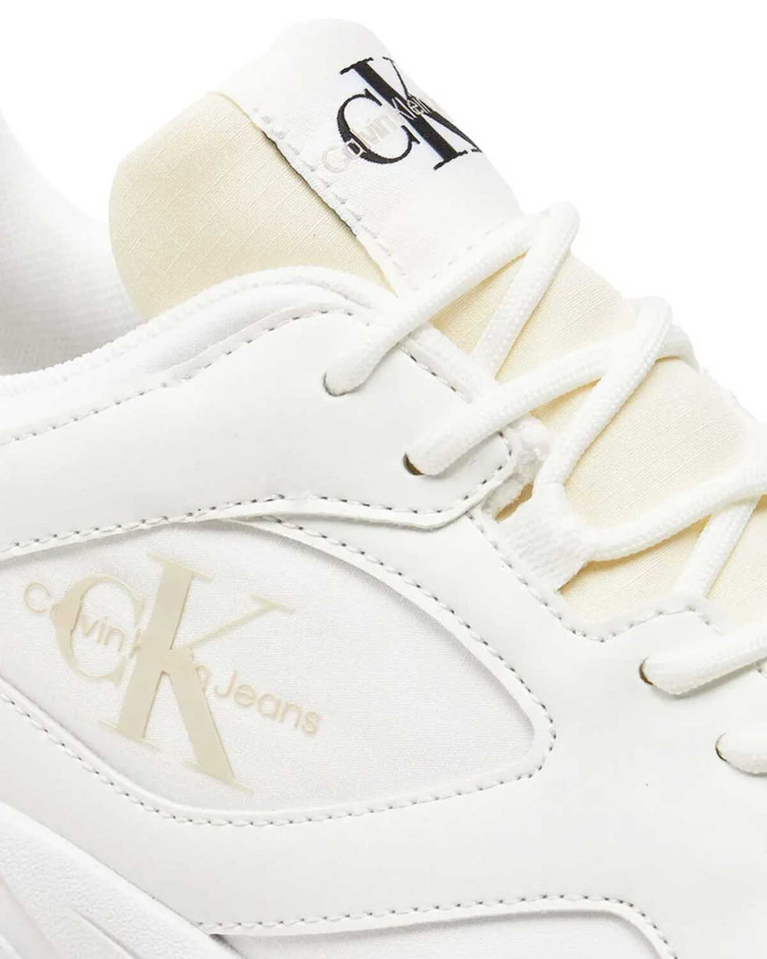 Calvin Klein Retro Tennis Low Lace Mix Kadın Sneaker Creamy White/White/Whisper Pink