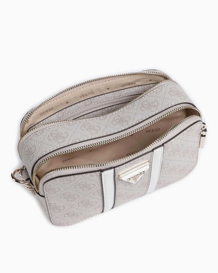 Guess Noreen Mini Sling Zincir Detaylı Çapraz Askılı Çanta Dove Logo