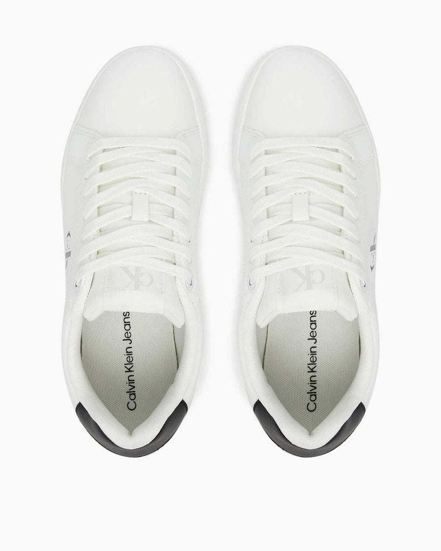 Calvin Klein Rome Klasik Çubuk Taban Kadın Mono Logo Kadın Sneaker Bright White/Black