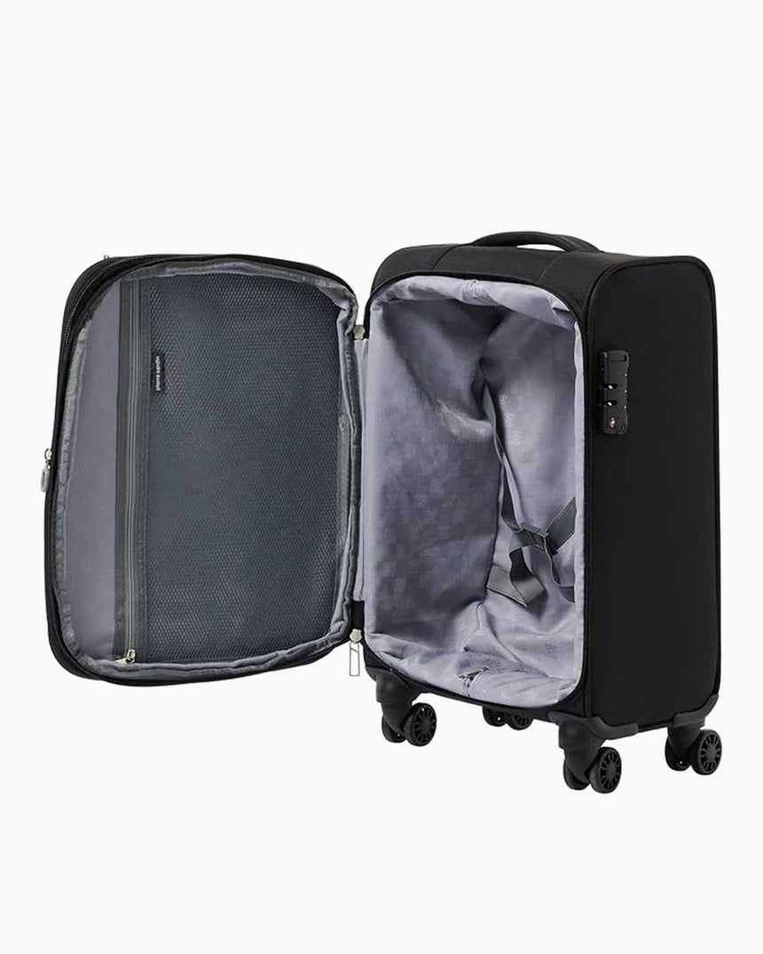 Pierre Cardin Orta Boy Kumaş Valiz Siyah