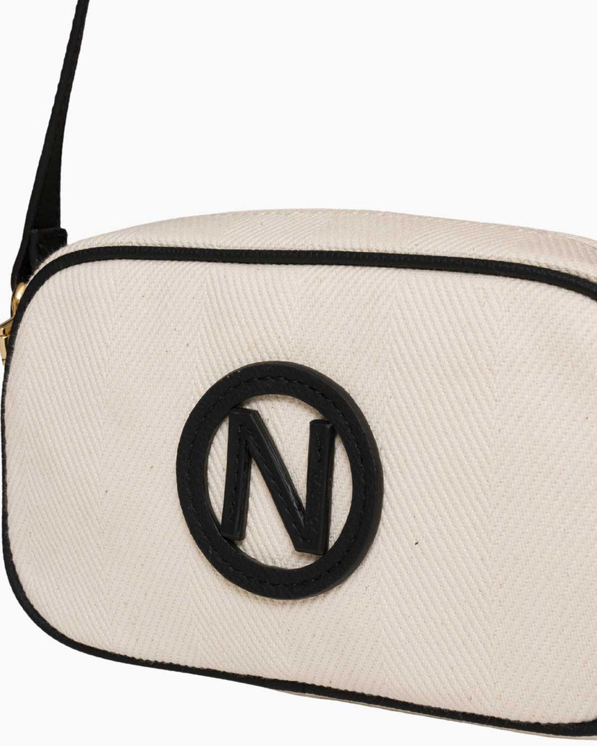 Nautica Çapraz Askılı Çanta Bej - Siyah