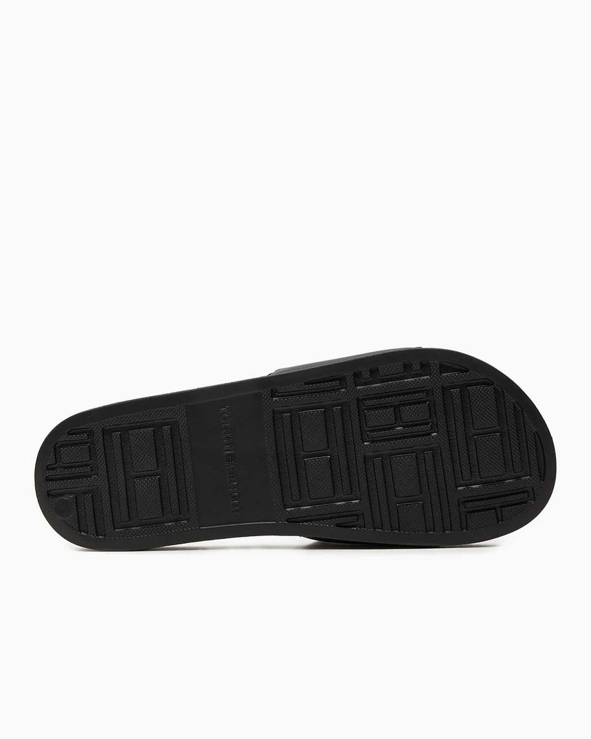 Tommy Hilfiger Raised Pool Slide Terlik Black