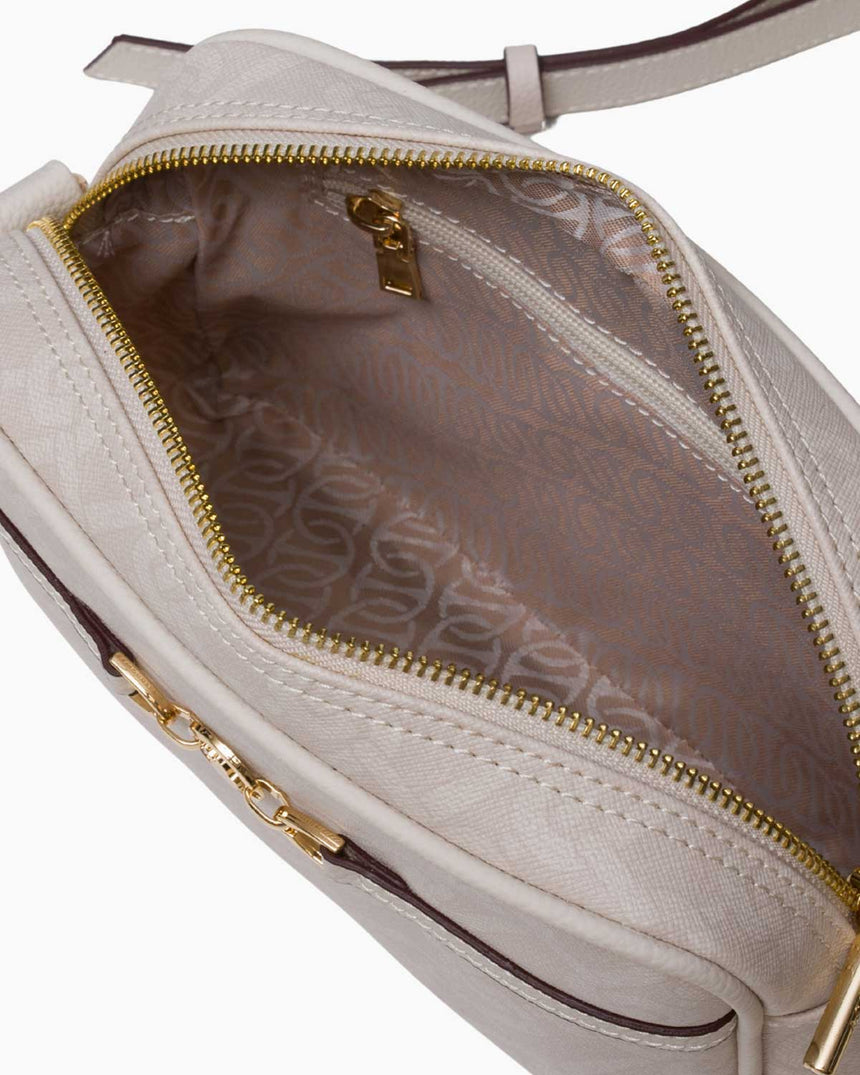 Us Polo Assn Logolu Omuz Çantası Ekru