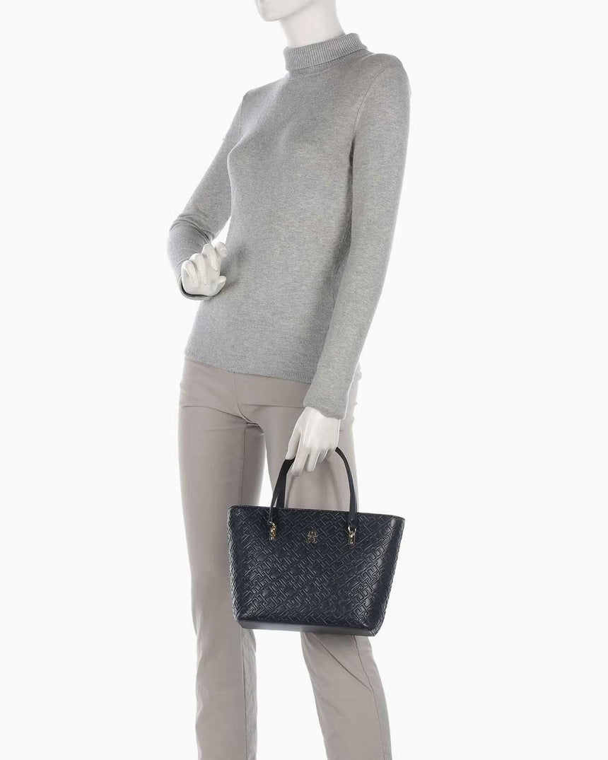 Tommy Hilfiger Refined Mini Tote El Çantası Space Blue