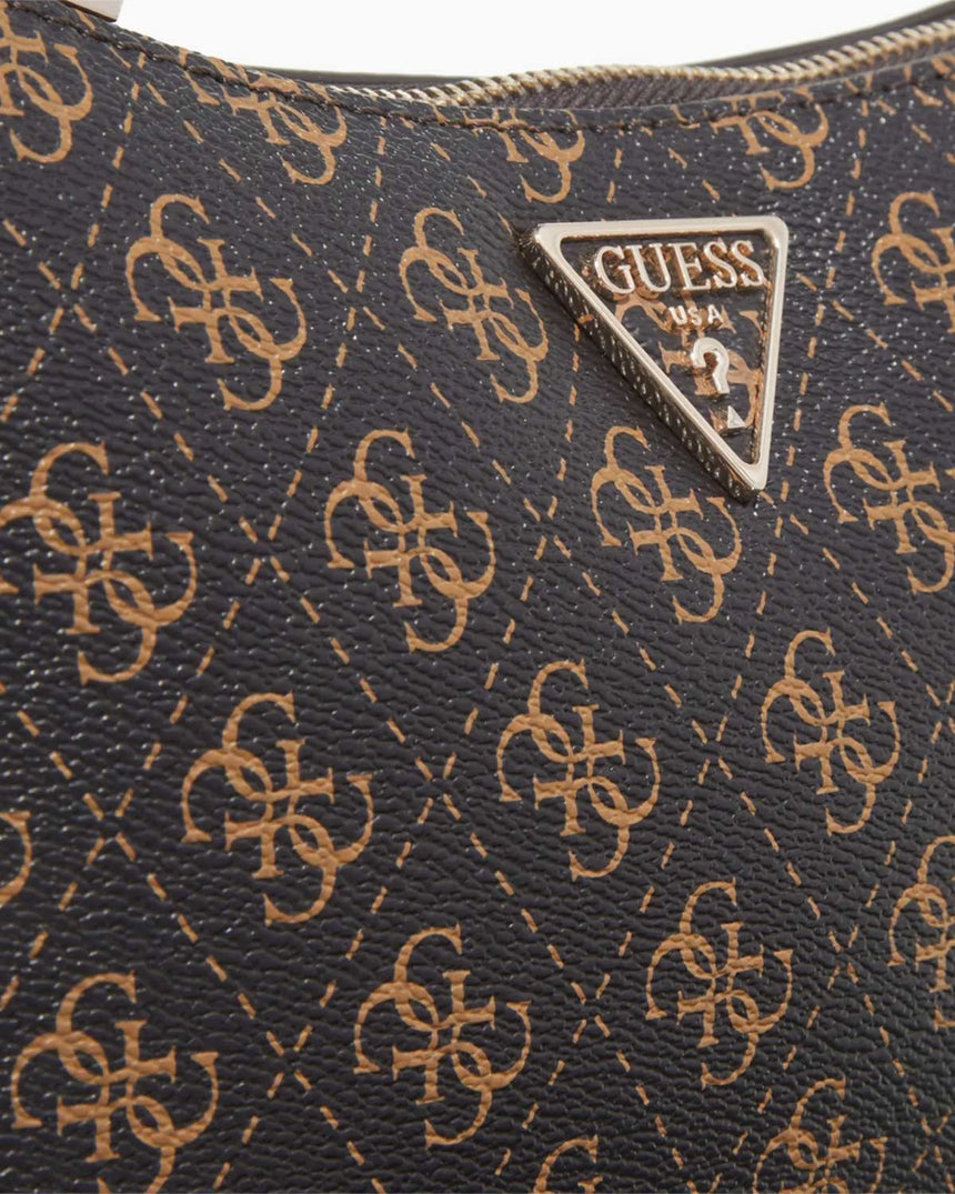 Guess Daryna II Fermuarlı Kadın El Çantası Mocha Logo