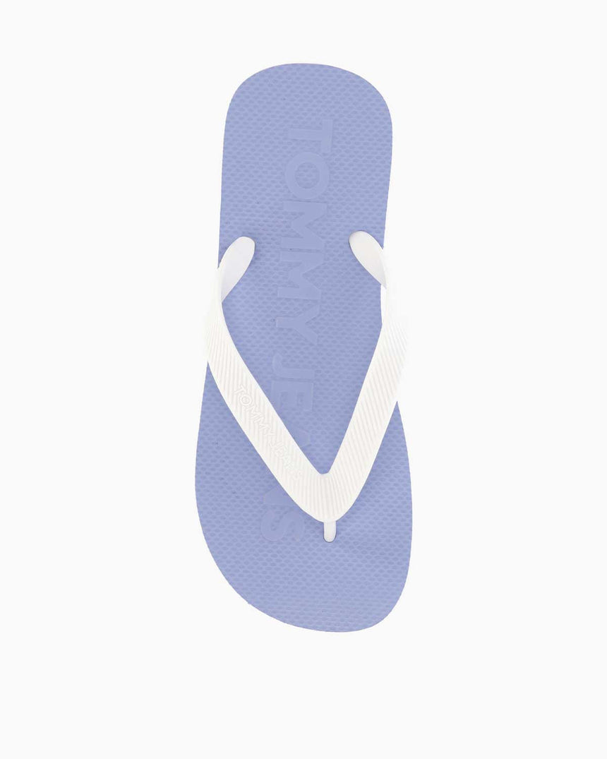 Tommy Hilfiger Logo Flip Flop Kadın Parmak Arası Terlik Moderate Blue