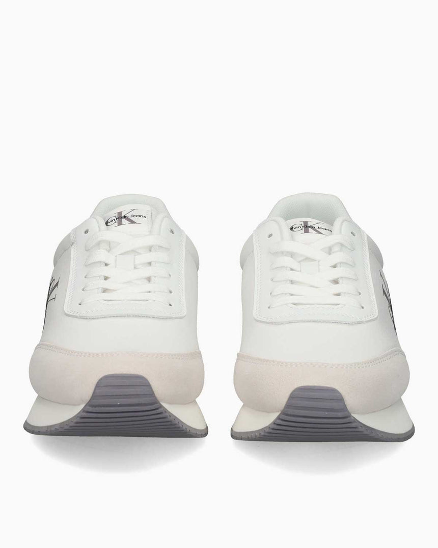 Calvin Klein Retro Runner Low Top Sneaker Bright White/Sapphire Blue