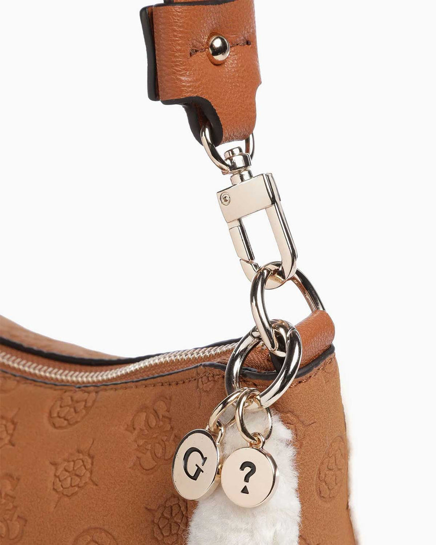 Guess Davika Hobo Monogram Baskılı Omuz Çantası