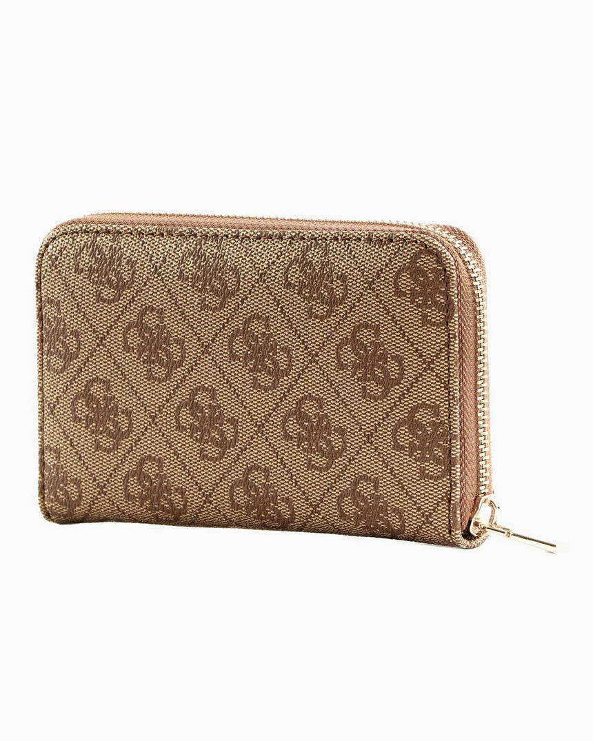Guess Laurel Slg Medium Cüzdan Latte Logo
