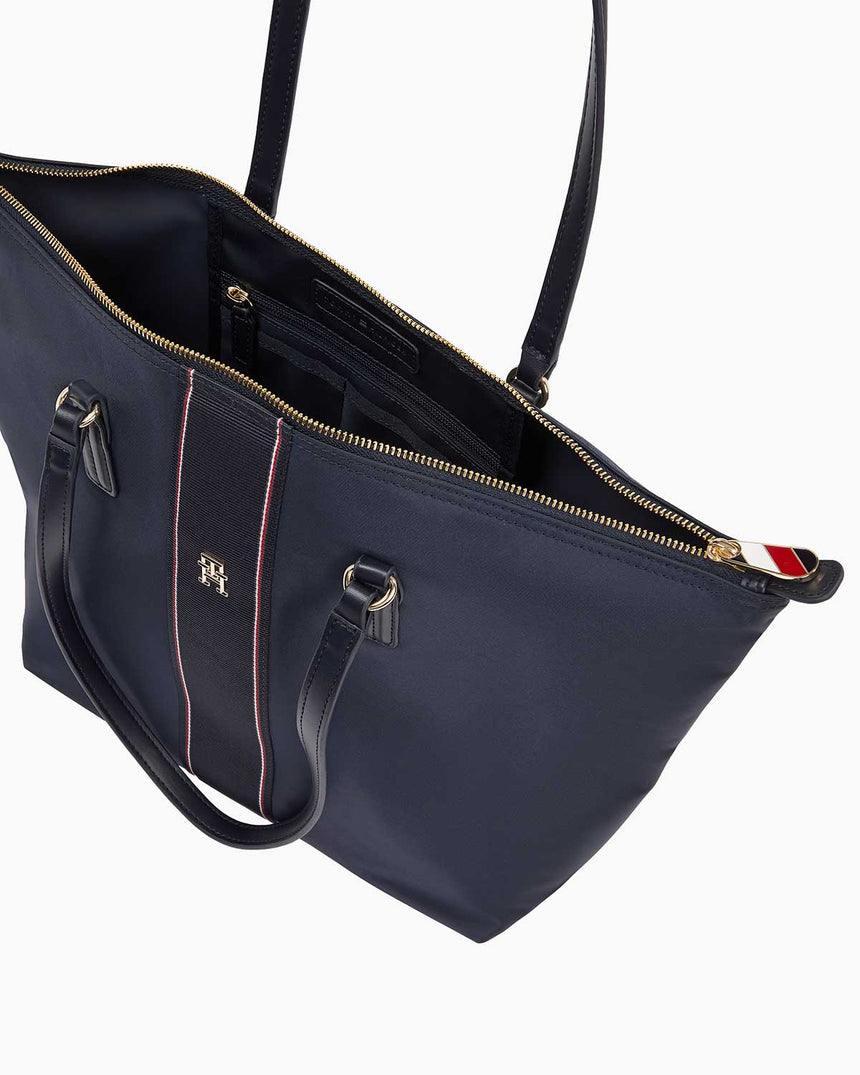 Tommy Hilfiger Poppy Tote Corp El Çantası Space Blue Corp