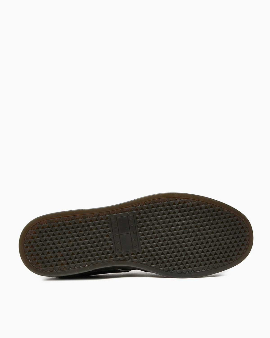 Tommy Hilfiger Leather Retro Cupsole Sneaker Black