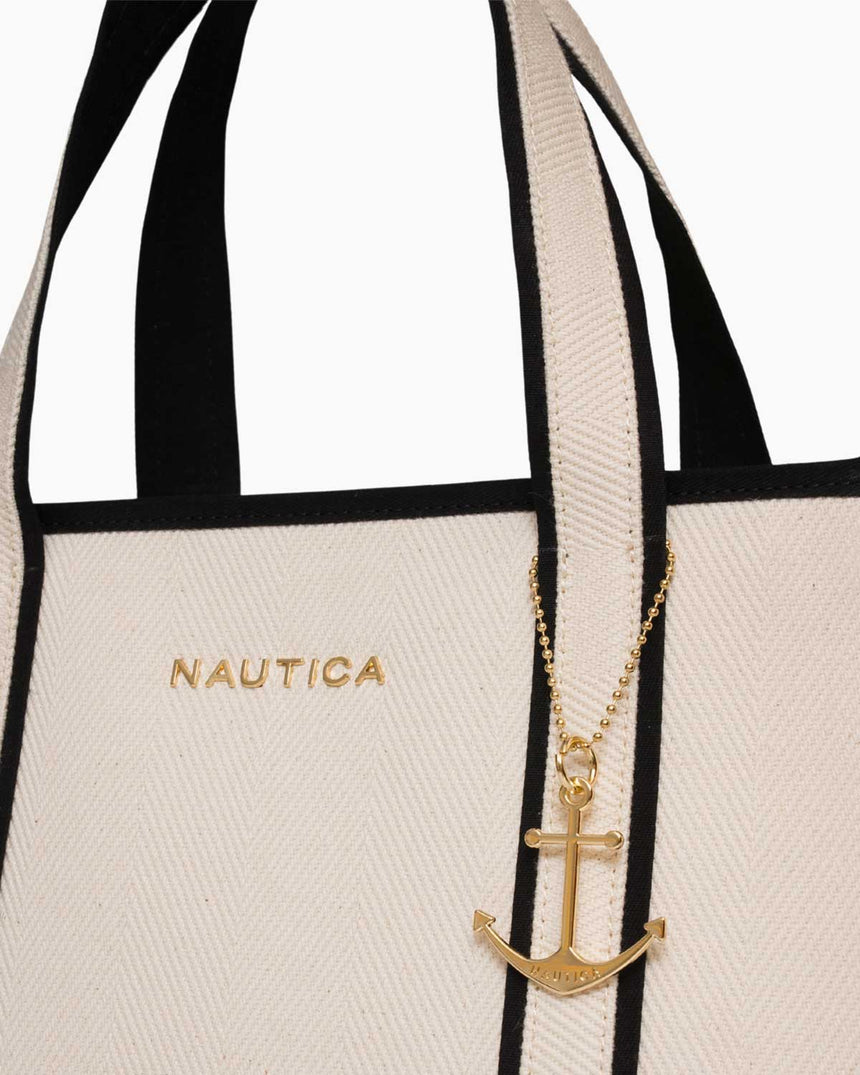 Nautica El Çantası Bej - Siyah