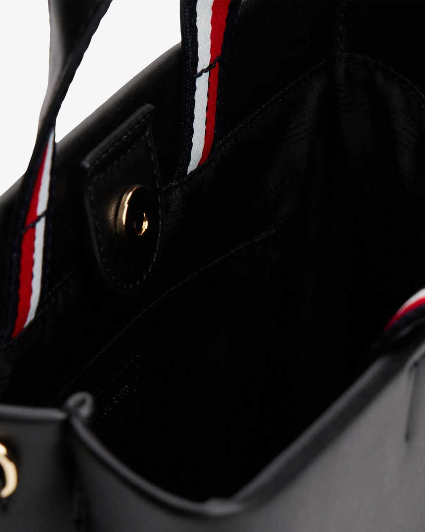 Tommy Hilfiger Resmi Orta Boy Kadın Alışveriş Çantası Black