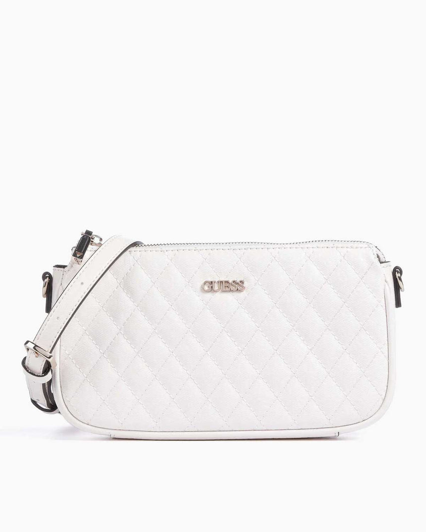 Guess Small Zincir Detaylı Çapraz Askılı Çanta White