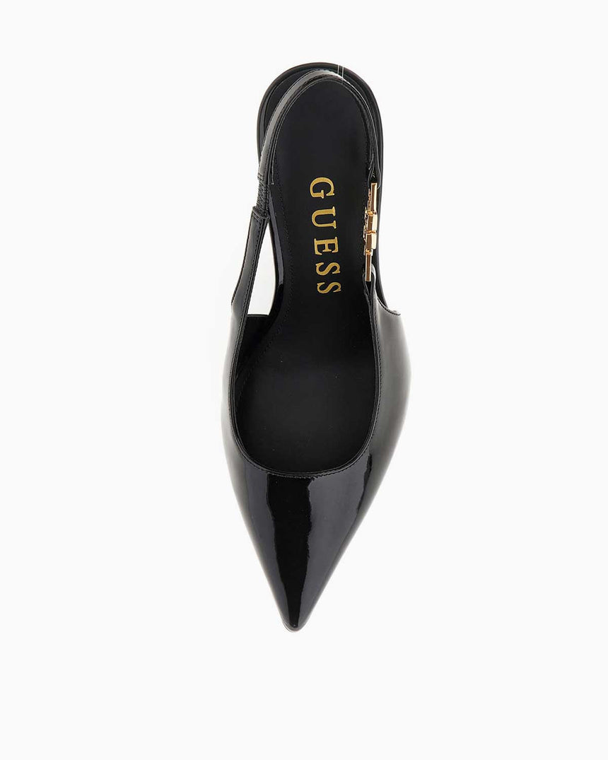 Guess Nassha Rugan Logo Detaylı Topuklu Stiletto Black