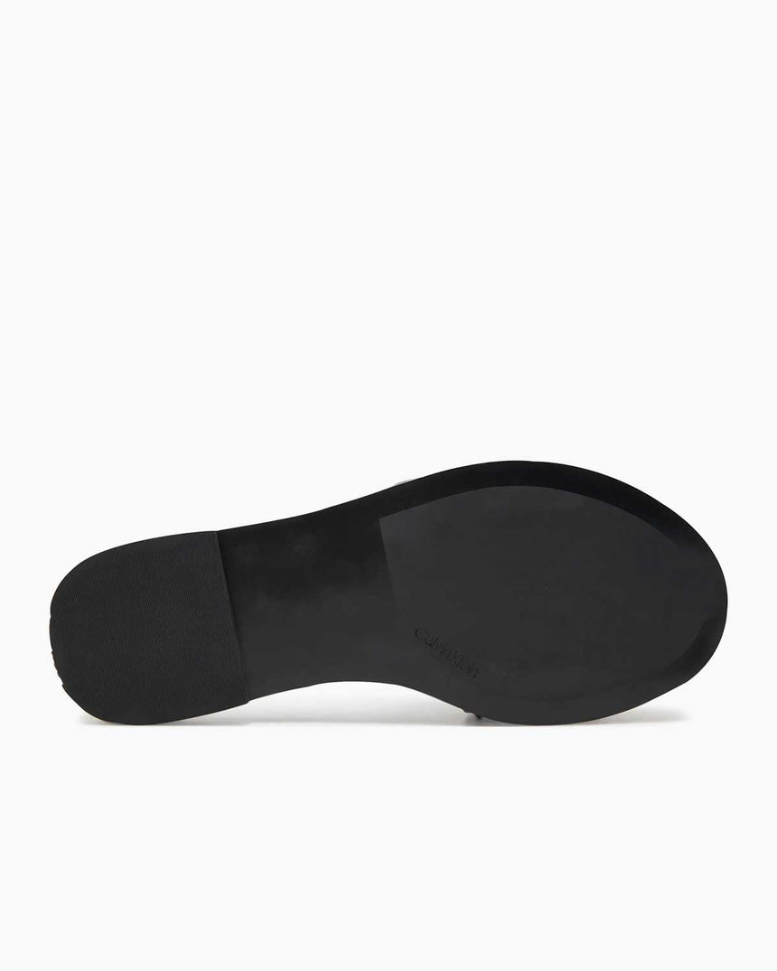 Calvin Klein Flat Slide Metal Logolu Terlik Black