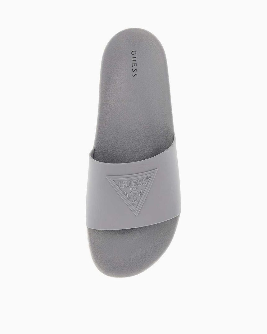 Guess Logo Plaj Terlik Grey