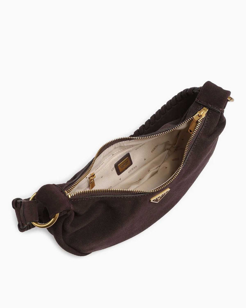 Guess Amita Hobo Kadın Deri Omuz Çantası Espresso