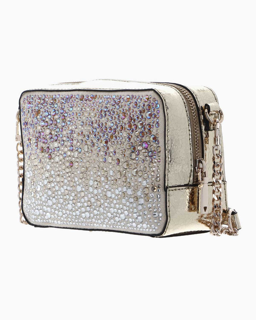Guess Lua Taşlı Mini Çapraz Askılı Çanta Gold