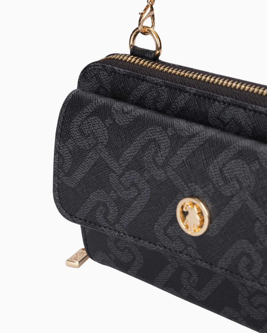 Us Polo Assn Logolu El Çantası Siyah