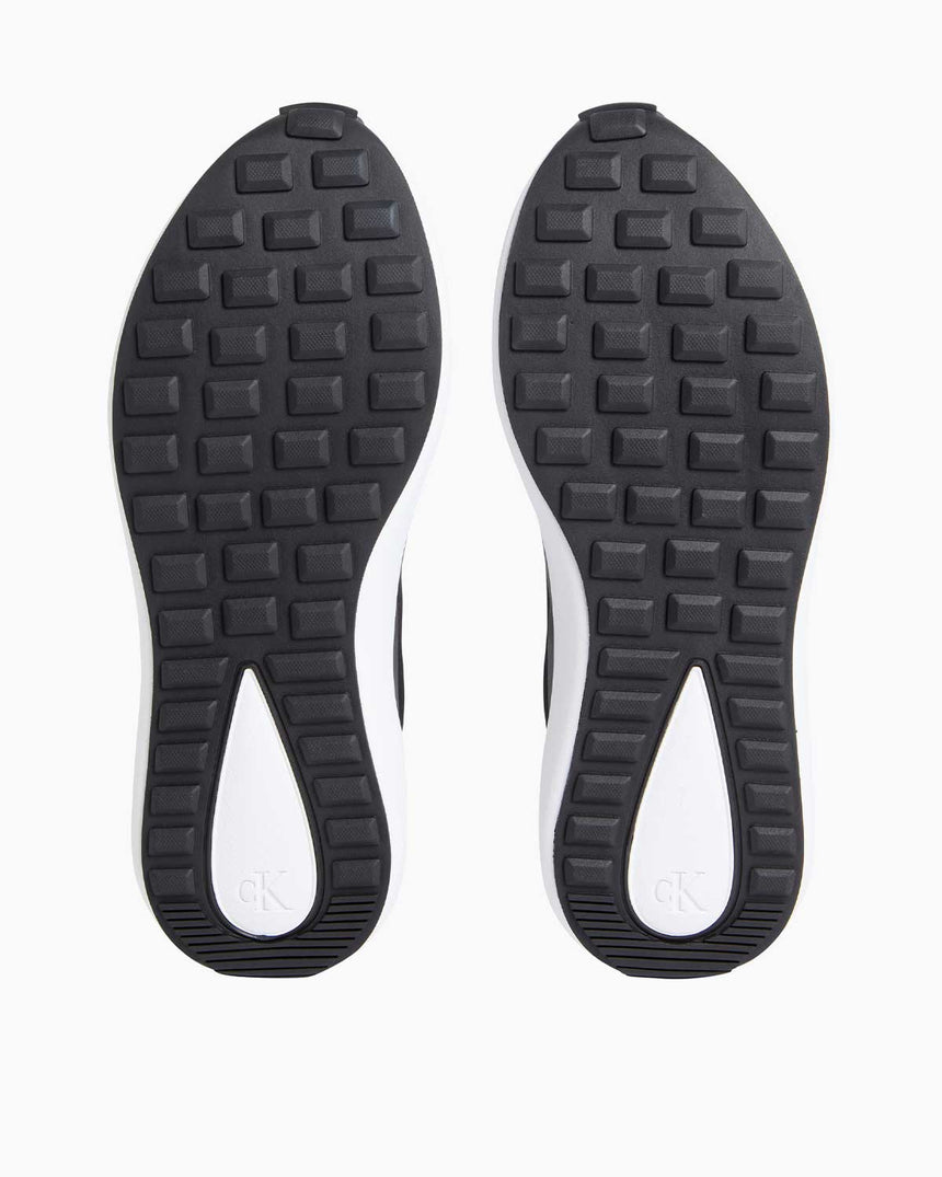 Calvin Klein Athleisure Runner Tech Ripstop Sneaker Black/Bright White/Trooper