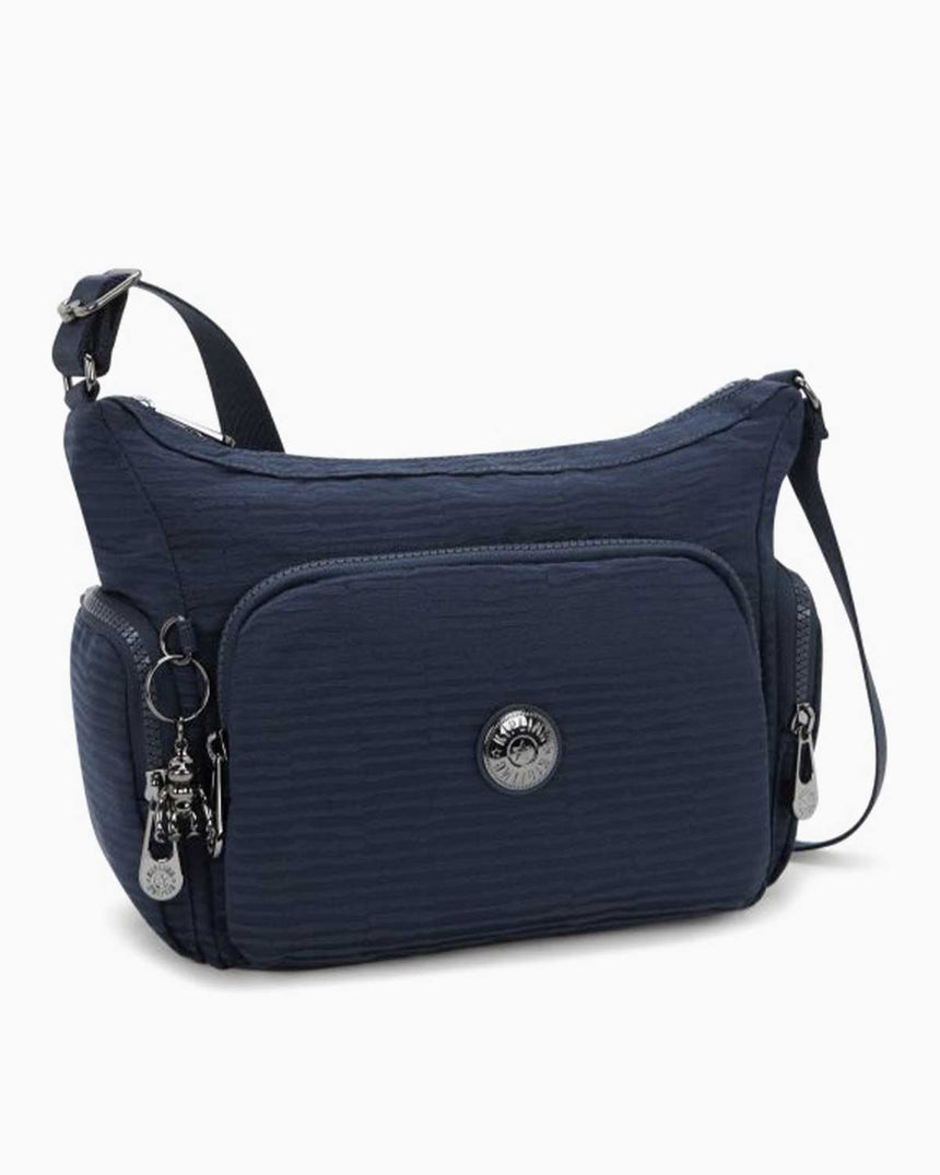 Kipling Gabbie S Elevated Jacquard Omuz Çantası Night Ocean